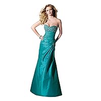 Drop Waist A-Line Dress 35443, Turquoise, 0