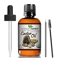 Certified Organic Castor Oil Nourishing and Strengthening Oil for Hair and Skin