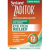 Zaditor Eye Itch Relief, 0.17 Ounce, 2 Pack