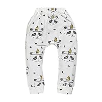 Baby Boy Light Pants Small Animal Print Mid Waist Elastic Belt Casual Harem Pants N7 Pants