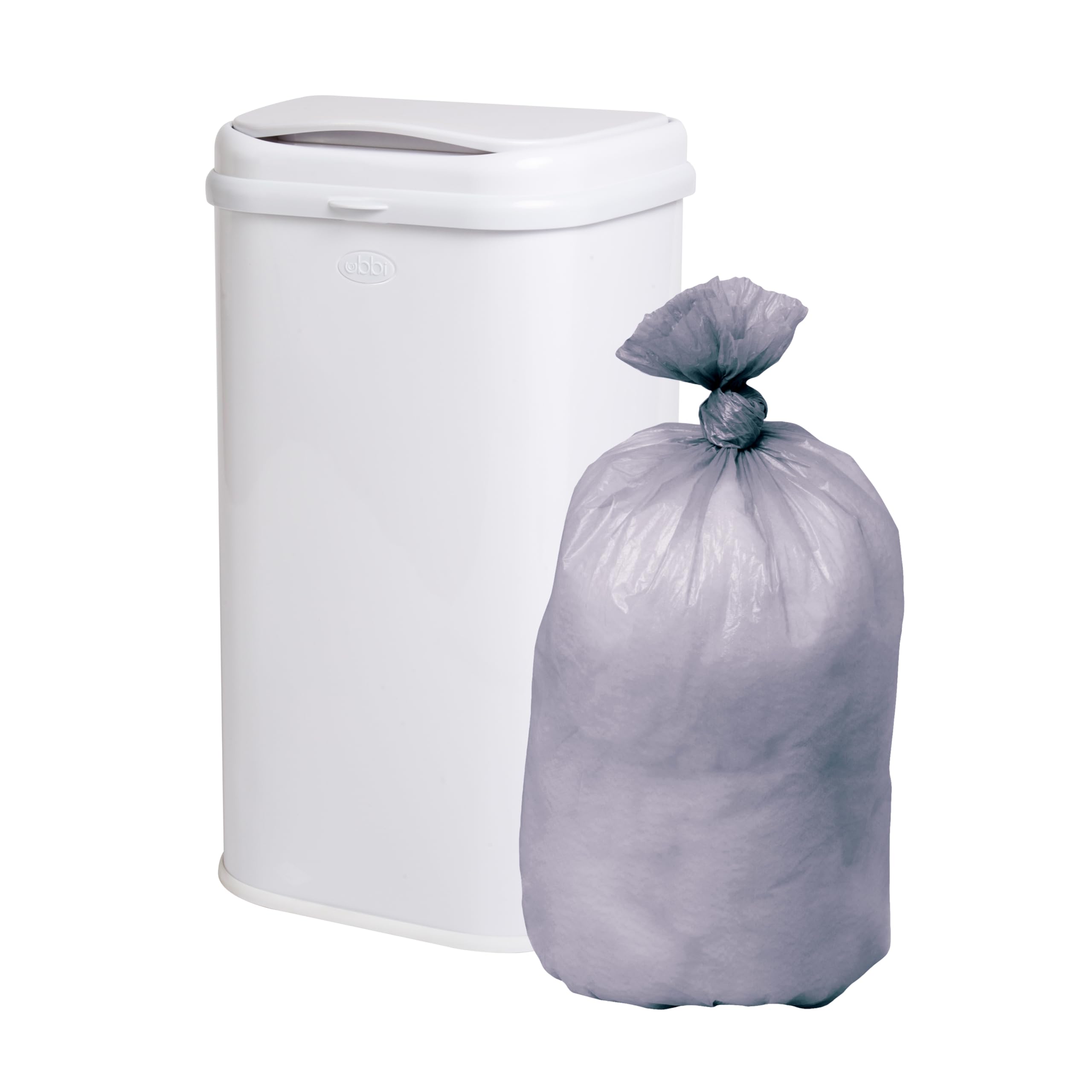 Ubbi Adult Diaper Pail Plastic Bags, 13-Gallon Capacity, Unscented, 75 Count