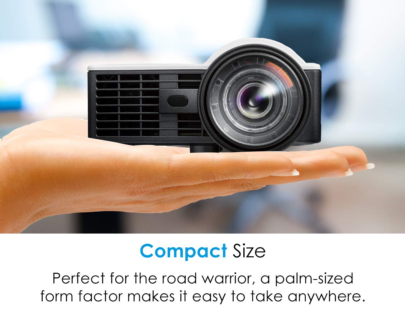 Optoma Portable LED Projector | 1000 lumens with Auto Focus | ML1050ST+