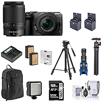Nikon Z 30 Mirrorless Camera with 16-50mm & 50-250mm Lens, Bundle with 128GB SD Memory Card, Backpack, 2X Battery, Charger, Tripod, Wrist Strap, Microphone and Accessories Kit