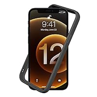 RhinoShield Bumper Case Compatible with [iPhone 12/12 Pro] | CrashGuard NX - Shock Absorbent Slim Design Protective Cover 3.5M / 11ft Drop Protection - Graphite