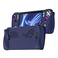 BoxWave Case Compatible with ASUS ROG Ally Z1 Extreme - FlexiSkin, Silicone Cover Soft Low Profile 360 Protection for ASUS ROG Ally Z1 Extreme, ASUS ROG Ally Z1 Extreme, Ally Z1 - Cobalt Blue