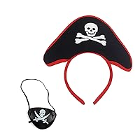 Captain Pirate Headwear Lovely Pirate Headdress Kerchief Headband Hair Bands for Halloween Hair Styling Accessories