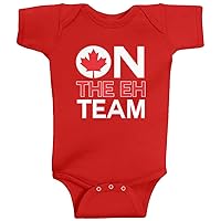 Threadrock Unisex Baby On The Eh Team (Canada) Bodysuit
