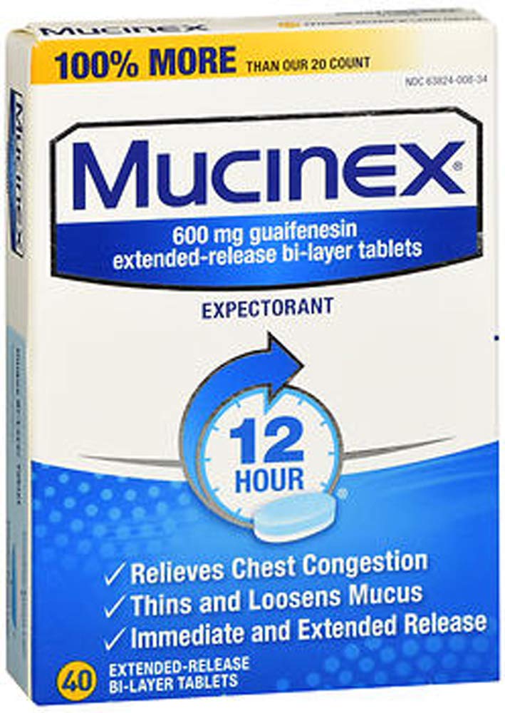 Mucinex Extended Release Size 40ct