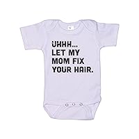 Salon Onesie/Let My Mom Fix Your Hair/Beautician Onesie/Baby Hair Stylist Outfit