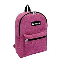 Everest Unisex-Adult's Basic Denim Backpack, Berry, One Size