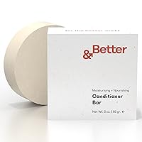 Conditioner Bar | Moisturizing + Nourishing | Handcrafted in Canada with Organic Shea Butter | Powered with Cocoa Butter + Argan Oil | Plastic-Free + Vegan | Fragrance Free