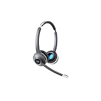 CISCO Headset 562, Wireless Dual On-Ear DECT Headset with Multi-Source Base for US & Canada, Charcoal, 1-Year Limited Liability Warranty (CP-HS-WL-562-M-US=)