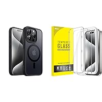 JETech iPhone 15 Pro Magnetic Case and Screen Protector Bundle