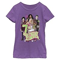 Little, Big Zombies Birthday Group 7 Girls Short Sleeve Tee Shirt