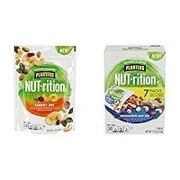 Planters Nutrition Energy Mix With Dried Cranberries and PLANTERS NUT-rition Wholesome Nut Mix Bundle (5.5 oz + 7.5 oz, 7 Count)