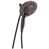 5-Spray In2ition Dual Shower Head with Handheld Spray, H2Okinetic Oil Rubbed Bronze Shower Head with Hose, Showerheads, Handheld Shower Heads, Venetian Bronze 58480-RB25-PK