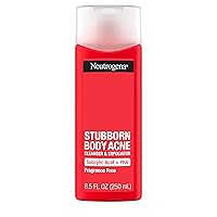 Stubborn Body Acne Cleanser & Exfoliator with Salicylic Acid & PHA for Acne-Prone Skin, Acne Treatment Gently Exfoliates & Helps Prevent Breakouts, Fragrance-Free, 8.5 fl. oz