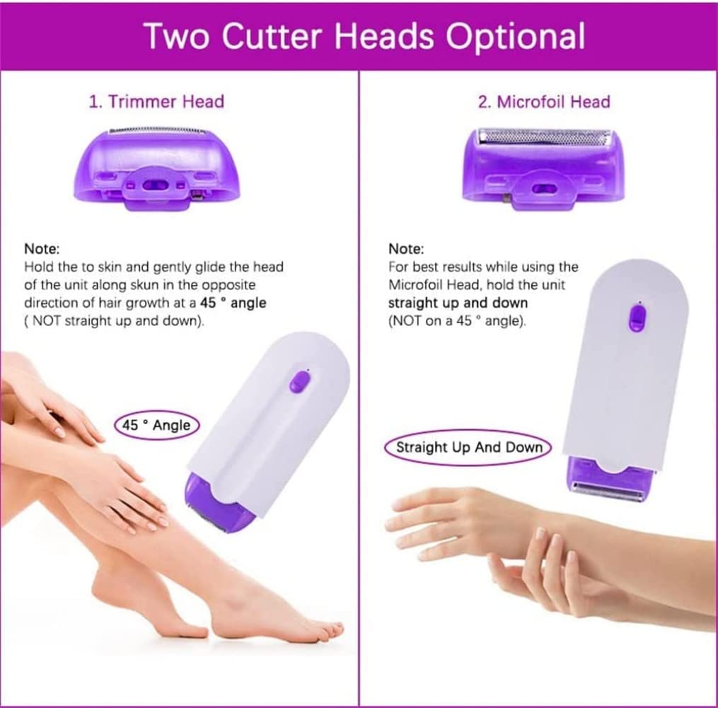 Sunday SKN Silky Smooth Hair Remover, Silky Smooth Hair Eraser Painless Hair Removal, Rechargeable Epilator Smooth Touch Hair Remover - Light Technology Hair Remove, Apply to Any Part of The Body