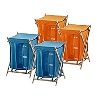 Gedy BU3800-11-67 4 Orange and Blue Laundry Baskets