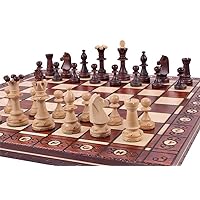 Beautiful Handcrafted Wooden Chess Set with Wooden Board and Handcrafted Chess Pieces - Gift idea Products (16