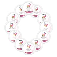 Dove Nourishing Body Care, Face, Hand, and Body Beauty Cream for Normal to Dry Skin Lotion for Women with 24-Hour Moisturization, 12-Pack, 2.53 Oz Each Jar