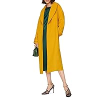Women's Yellow Cocoon Coat