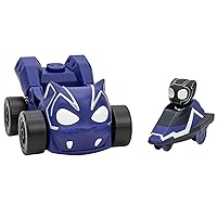 Marvel Spidey and His Amazing Friends Jump Attack Vehicle (Black Panther) - Jump Attack 2-in-1 Vehicle with Black Panther - Toys Featuring Your Friendly Neighborhood Spideys
