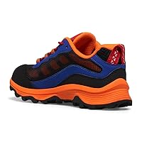 Merrell Moab Speed Low Waterproof Hiking Shoe, Blue, 1 US Unisex Big Kid
