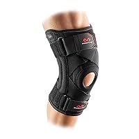 Knee Brace Support with Side Stays & Compression. Knee Sleeve Cross Straps for Knee Stability, Patellar Tendon Support, Tendonitis, Arthritis Pain Relief, Recovery.