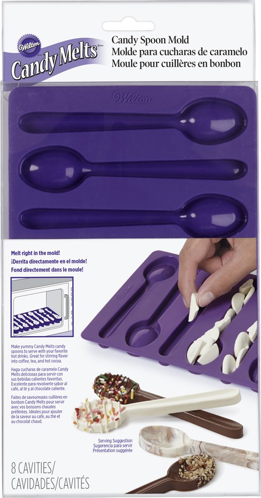Wilton Spoon-Shaped Silicone Candy Mold, Purple