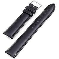 20mm Watch Strap Watchband Leather Polyurethane Black New Mode