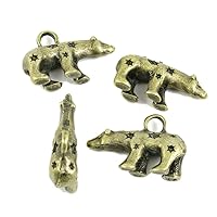 Antique Bronze Plated Jewelry Making Charms Findings Crafting Suppliers 165350 Polar Bear