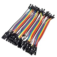 40PCS 10CM Female to Female (F-F) Jumper Wire Ribbon Cable for arduino
