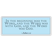 John 1:1 | in The Beginning was The Word | Car Sticker 3x8 inches