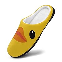 Little Duck Women Cotton Slippers Warm Plush House Shoes Non-Slip Sole For Indoor Outdoor