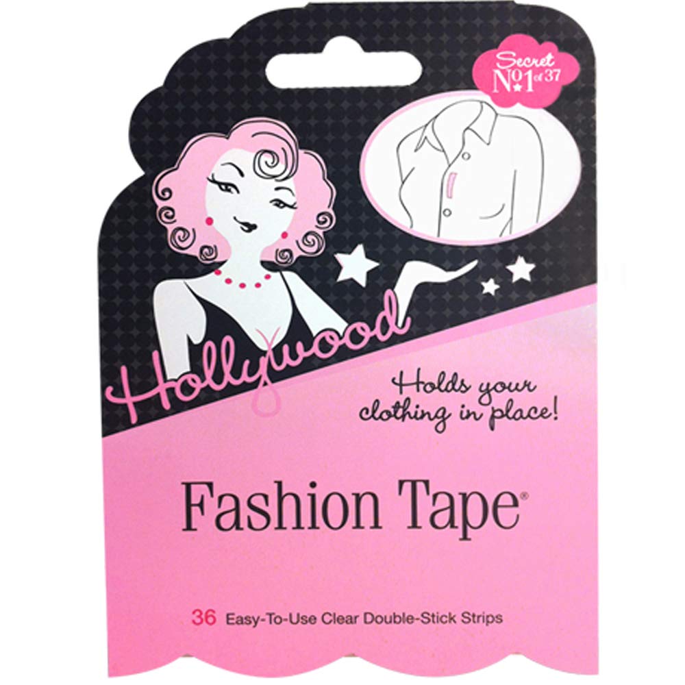 Hollywood Fashion Secrets Fashion Tape Double-Stick Apparel Tape Flat Pack, 36 Strips, 1-Pack