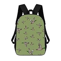 Mallard Duck Casual Backpack 17 Inch Travel Hiking Laptop Business Bag Unisex Gift for Outdoor Work Camping