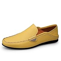 Men's Casual Loafers Slip on Suede Round Toe Pull Tap Smoking Stretch Shoes Solid Color Flexible