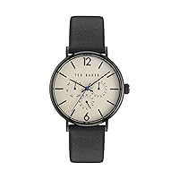 Ted Baker Gents Black Eco Genuine Leather Strap Watch (Model: BKPPGF3069I)