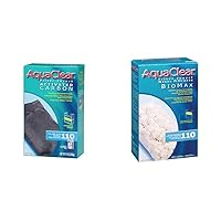 AquaClear 110 Filter Media Replacement Bundle, BioMax and Activated Carbon, Replacement Filter Media for Aquariums up to 110 Gallons