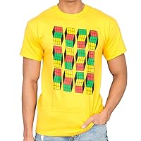 Sheldon Cooper Opti Blocks Adult Mustard T-Shirt