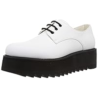 Men's Oxford Chunky Shark Sole Plain Lace-up Shoes