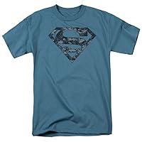 Superman - Navy Camo Shield T-Shirt Size L