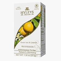 Hyleys Green Tea with Lemon - 25 Tea Bags (Rejuvenate)