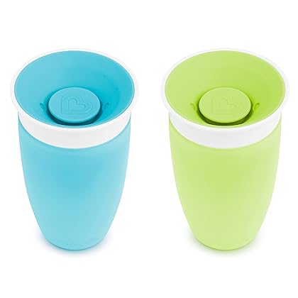Munchkin® Miracle® 360 Toddler Sippy Cup, Green/Blue, 10 Oz, 2 Count