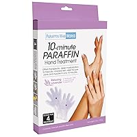 10-Minute Paraffin Hand Treatment, Relaxing Lavender, Spa and Home Treatment Gloves, One-Pair