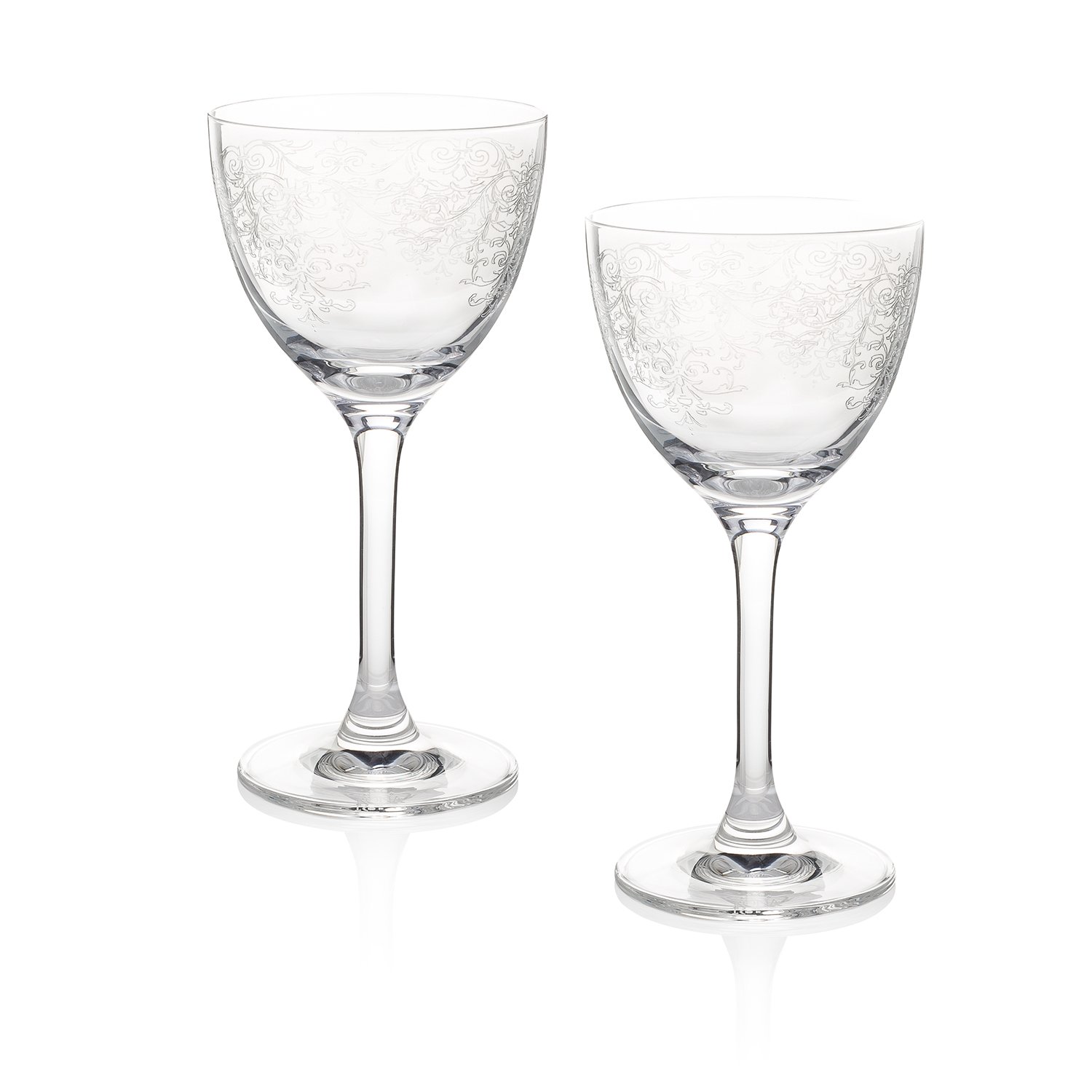 "The Bacall Collection" Ciro's of Hollywood Coupette Cocktail Glass 2-Piece Set (Gift Box)
