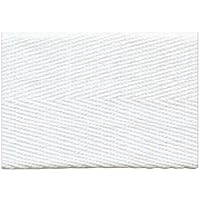S.I.C. SIC-241 Cotton Sugiya Ribbon (Bag Woven), 1.6 inches (40 mm), C/#01, White, 1 Roll (66.6 ft (20 m)