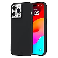 Case-Mate iPhone 15 Pro Max Case - Silicone Black [12ft Drop Protection] [Compatible with MagSafe] Magnetic Cover with Soft Silicone Material for iPhone 15 Pro Max 6.7