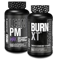 Burn XT Thermogenic Fat Burner - Appetite Suppressant & Nootropic Energy Booster (90 Capsules) & Lean PM Max High-Performance Weight Loss, Sleep Support | (120 Capsules)